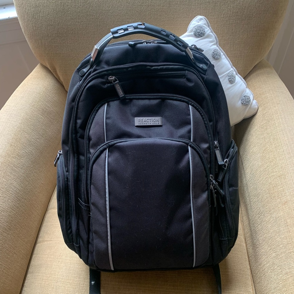 Kenneth Cole Black Work Backpack